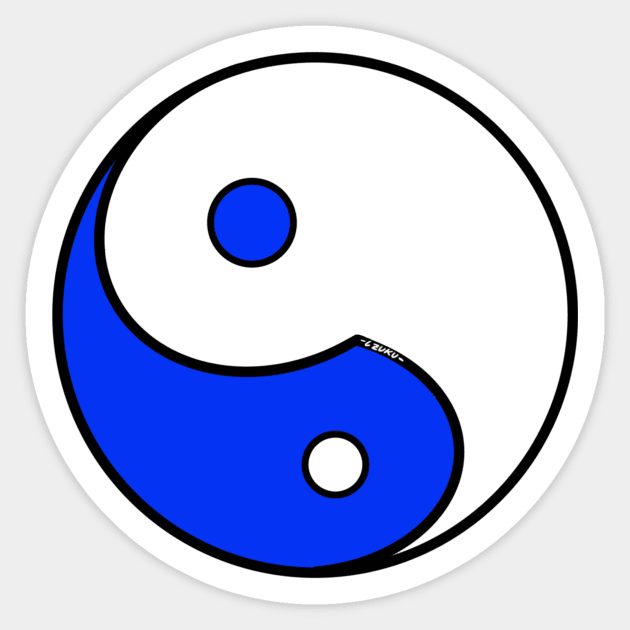 Yin Yang #28 Sticker by Wolfgon Designs